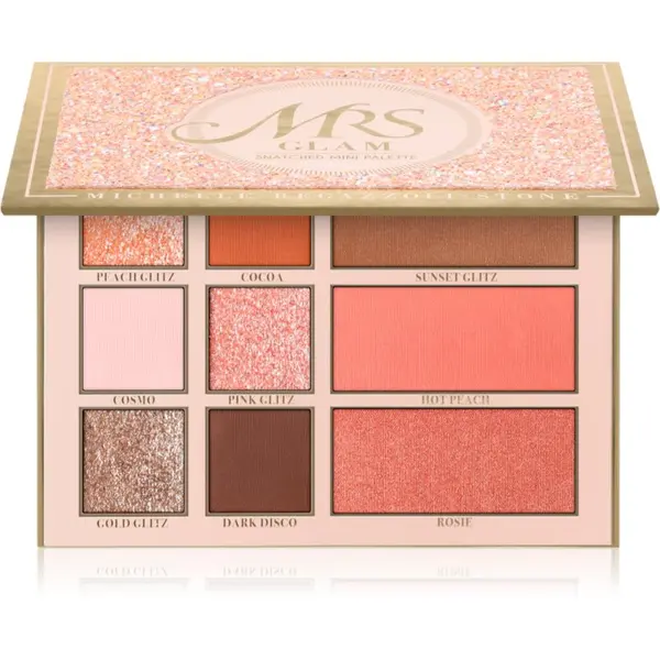 BPerfect BPerfect Mrs Glam Snatched Mini Palette multifunkcionalna paleta za lice 22 g
