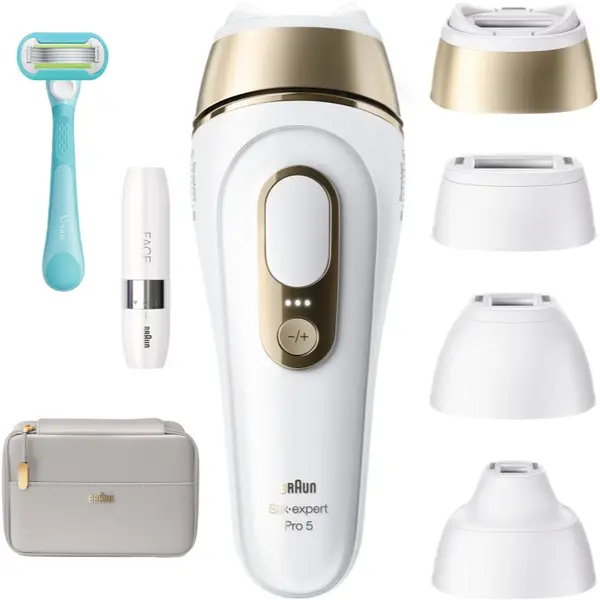 Braun Braun IPL Silk·expert Pro 5 PL5412 pametni IPL uređaj za uklanjanje dlačica na tijelo, lice, bikini zonu i pazuhe 1 kom