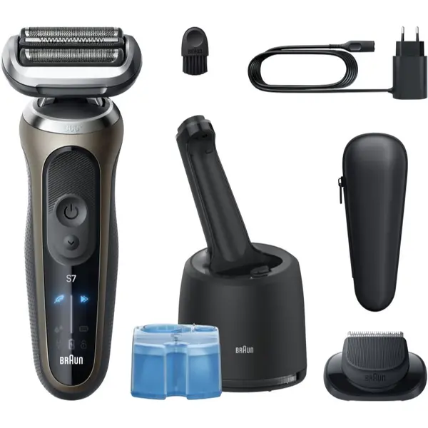 Braun Braun Series 7 72-C7200cc električni aparat za brijanje sa stanicom za čišćenje i punjenje Gold 1 kom