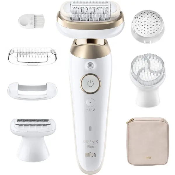 Braun Braun Silk-épil 9 9-060 3D epilator s potpuno fleksibilnom glavom za mokro i suho brijanje 1 kom