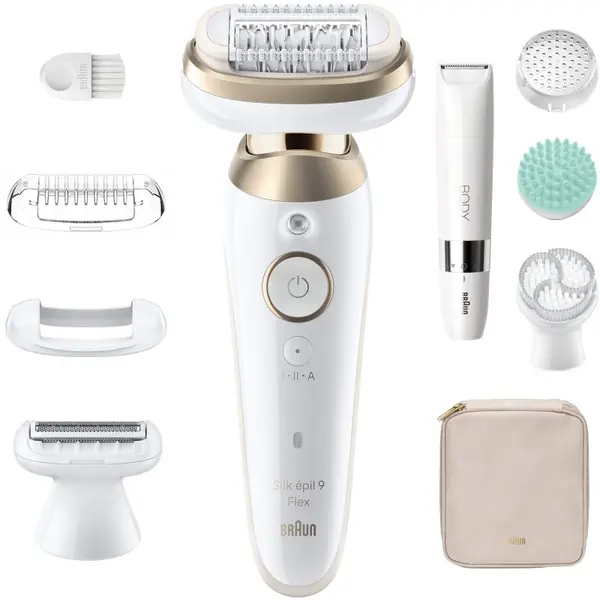 Braun Braun Silk-épil 9 Flex SkinSpa 9-481 3D epilator s potpuno fleksibilnom glavom za mokro i suho brijanje 1 kom