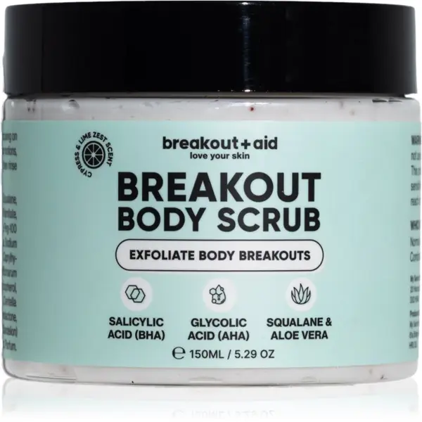 breakout + aid breakout + aid Body Scrub piling za tijelo protiv akni 150 ml