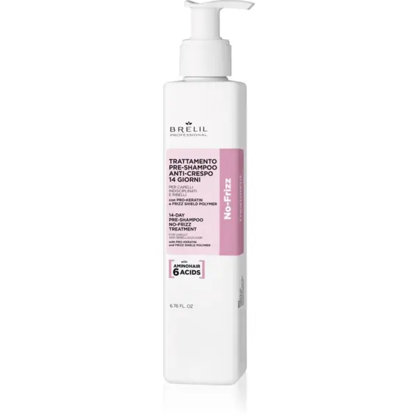 Brelil Professional Brelil Professional No Frizz 14 Days No Frizz Treatment njega prije šamponiranja za neposlušnu i anti-frizz kosu 200 ml