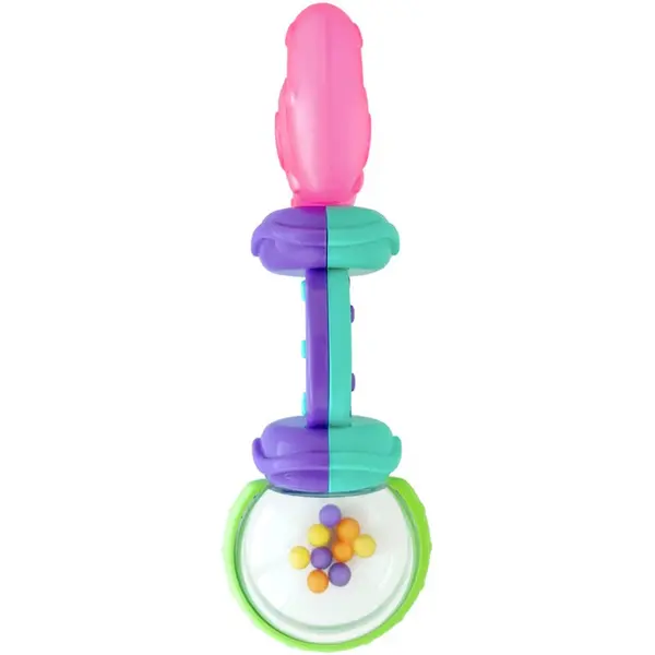 Bright Starts Bright Starts Teether & Rattle zvečka s grickalicom 3m+ 1 kom