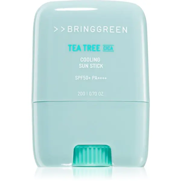 BRINGGREEN BRINGGREEN Tea Tree Cica Cooling Sun Stick zaštitna krema za lice u sticku SPF 50+ 20 g