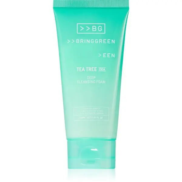 BRINGGREEN BRINGGREEN Tea Tree Cica Deep Cleansing Foam pjena za dubinsko čišćenje s umirujućim djelovanjem 120 ml