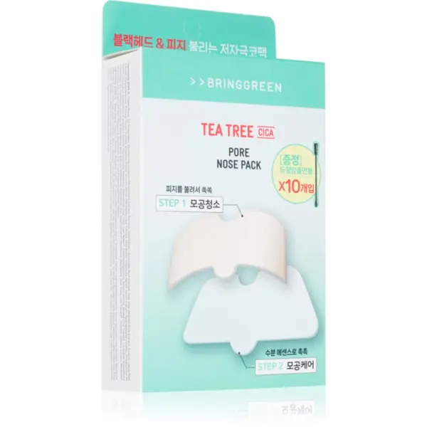 BRINGGREEN BRINGGREEN Tea Tree Cica Pore Nose Strip flasteri za problematičnu kožu lica za nos 5 kom