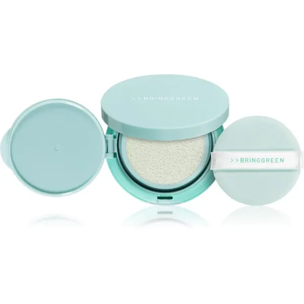 BRINGGREEN BRINGGREEN Tea Tree Cica Tone Up Sun Cushion blagi hranjivi fluid s aplikatorom SPF 50+ 15 g