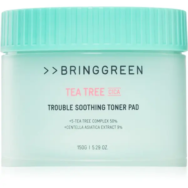 BRINGGREEN BRINGGREEN Tea Tree Cica Trouble Soothing Toner Pad blazinice natopljene tonerom s umirujućim djelovanjem 90 kom