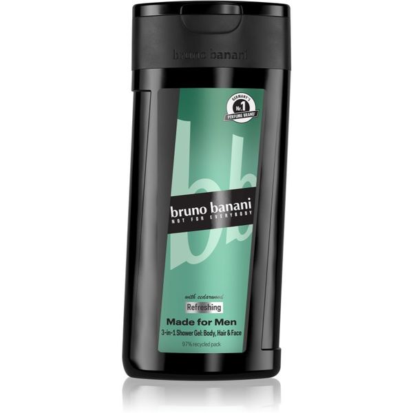 Bruno Banani Bruno Banani Made for Men osvježavajući gel za tuširanje 3 u 1 za muškarce 250 ml