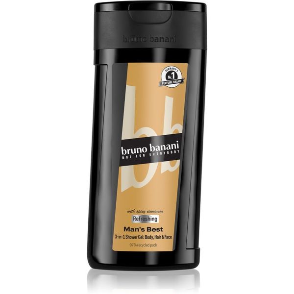 Bruno Banani Bruno Banani Man's Best osvježavajući gel za tuširanje 3 u 1 za muškarce 250 ml