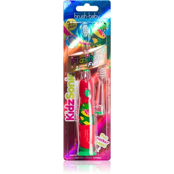 Brush Baby Brush Baby KidzSonic Dinosaur električna četkica za zube + zamjenske glave 1 kom