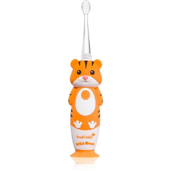 Brush Baby Brush Baby WildOnes WildOne električna četkica za zube + 2 zamjenske glave za djecu Tiger 1 kom