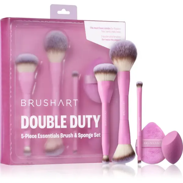 BrushArt BrushArt Double Duty 5-Piece Essentials Brush & Sponge Set set kistova