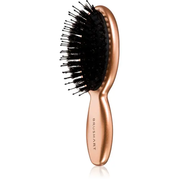 BrushArt BrushArt Hair Boar bristle paddle hairbrush četka za kosu s čekinjama divlje svinje Travel 1 kom