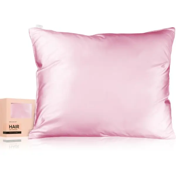 BrushArt BrushArt Hair Satin pillowcase navlaka za jastuk saten Candy Pink 50x60 cm