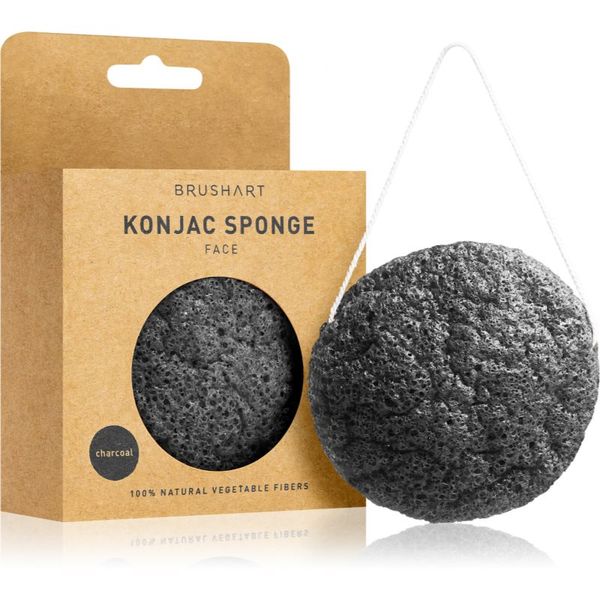 BrushArt BrushArt Home Salon Konjac sponge nježna eksfolijacijska spužvica za lice Charcoal 5 g