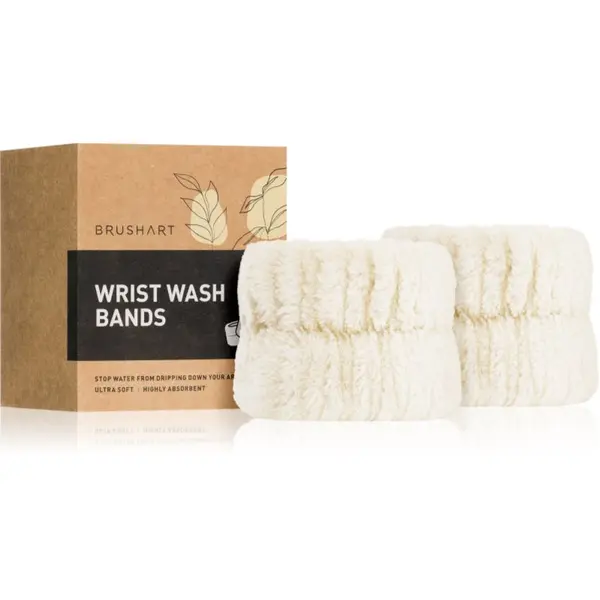 BrushArt BrushArt Home Salon Wrist wash bands narukvice protiv slijevanja vode tijekom umivanja Cream 2 kom