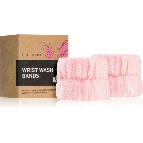 BrushArt BrushArt Home Salon Wrist wash bands narukvice protiv slijevanja vode tijekom umivanja Pink 2 kom