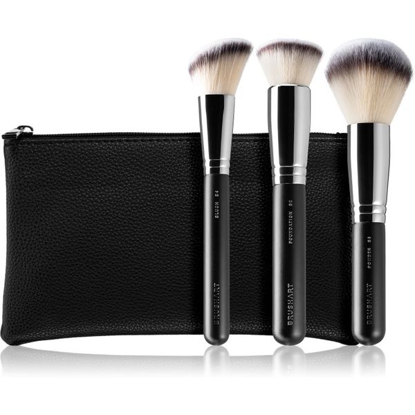 BrushArt BrushArt Professional Full Face brush set with makeup pouch Set kistova s torbicom Black