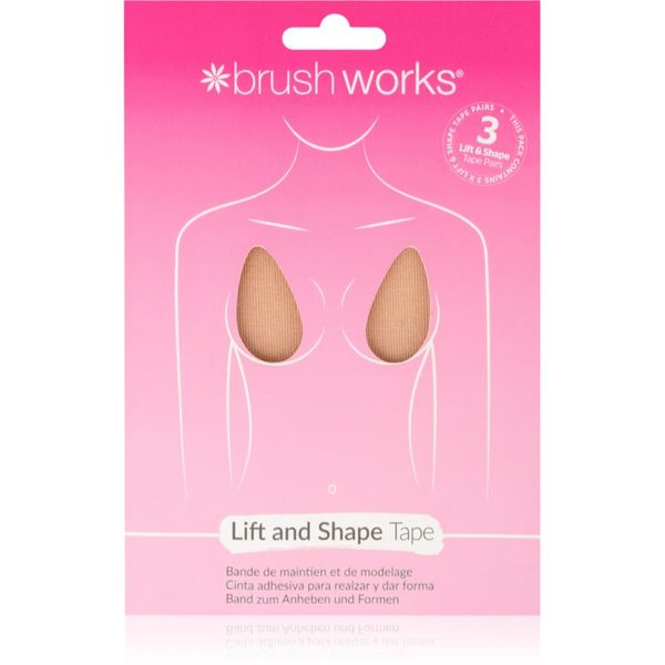 Brushworks Brushworks Assorted Complexion ljepljiva traka za prsa 3 kom