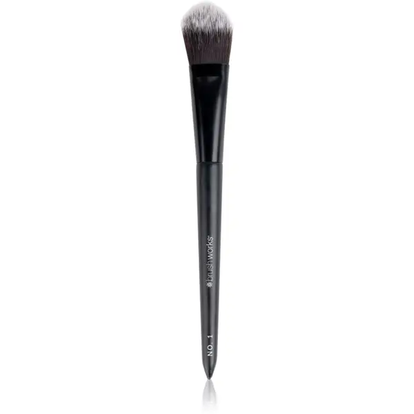 Brushworks Brushworks Back Comb Brush kist za tekući puder tip NO. 1 1 kom
