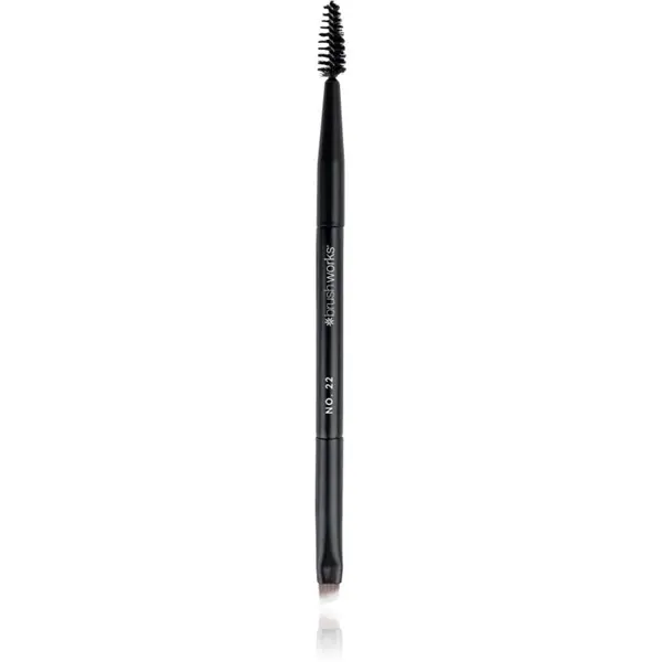 Brushworks Brushworks Double Ended Brow Brush And Spoolie obostrani kist za obrve NO. 22 1 kom