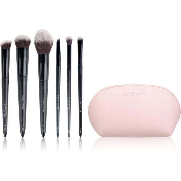 Brushworks Brushworks Essentials Makeup Brush Set Complexion Set kistova s torbicom