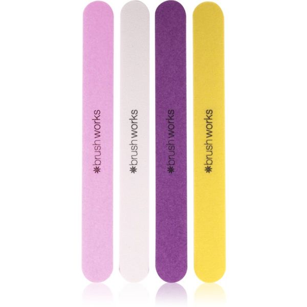 Brushworks Brushworks Nail Files Coloured set rašpica (za nokte)