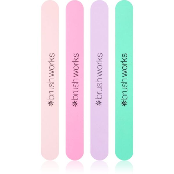 Brushworks Brushworks Nail Files Pastel set rašpica (za nokte)