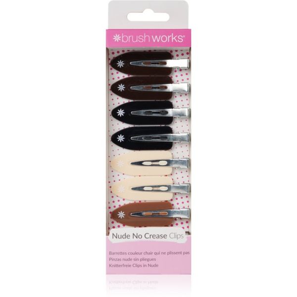 Brushworks Brushworks No Crease Clips ukosnice za kosu Nude