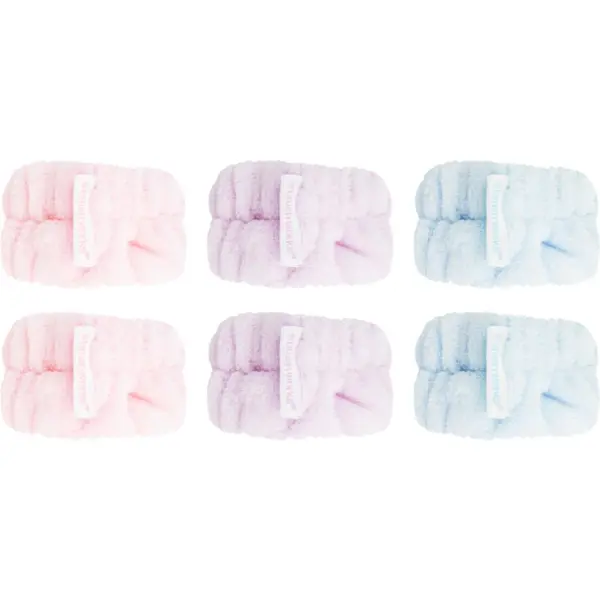 Brushworks Brushworks Pastel Microfibre Wrist Wash Bands narukvice protiv slijevanja vode tijekom umivanja 6 kom