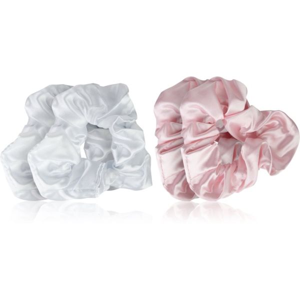 Brushworks Brushworks Satin Scrunchies Pink & White gumice za kosu