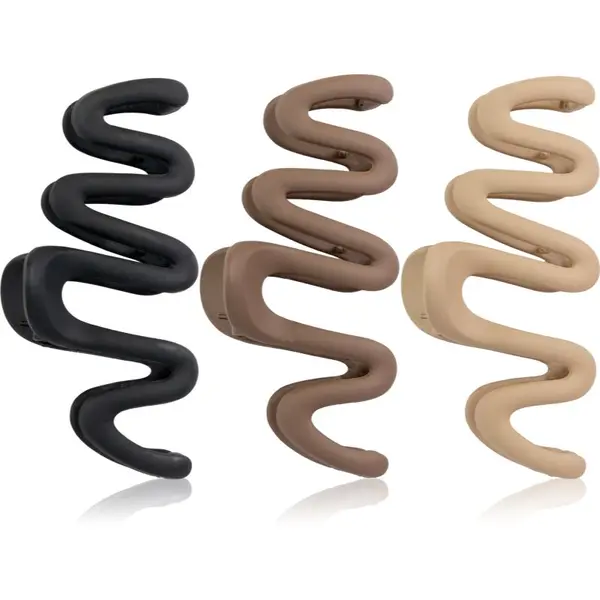 Brushworks Brushworks Wave Claw Clips kopče za kosu 3 kom