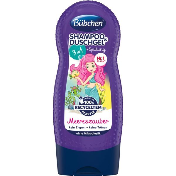 Bübchen Bübchen Kids Shampoo & Shower Gel & Conditioner šampon, regenerator i gel za tuširanje 3 u 1 230 ml