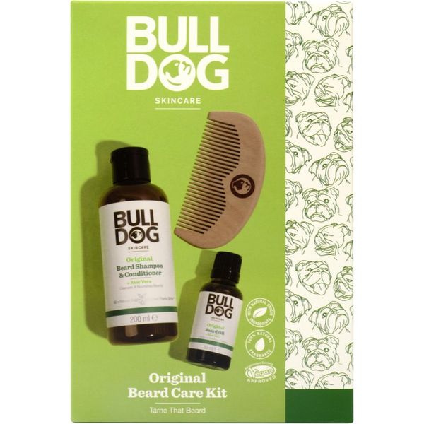 Bulldog Bulldog Original Beard Care Kit poklon set Peach Wood 10,4 cm (za muškarce)