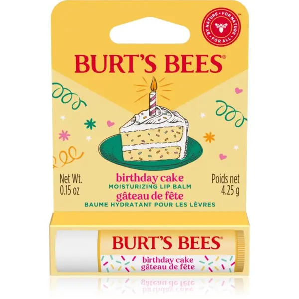 Burt’s Bees Burt’s Bees Birthday Cake balzam za usne s pčelinjim voskom okus Vanilla Cake 4.25 g