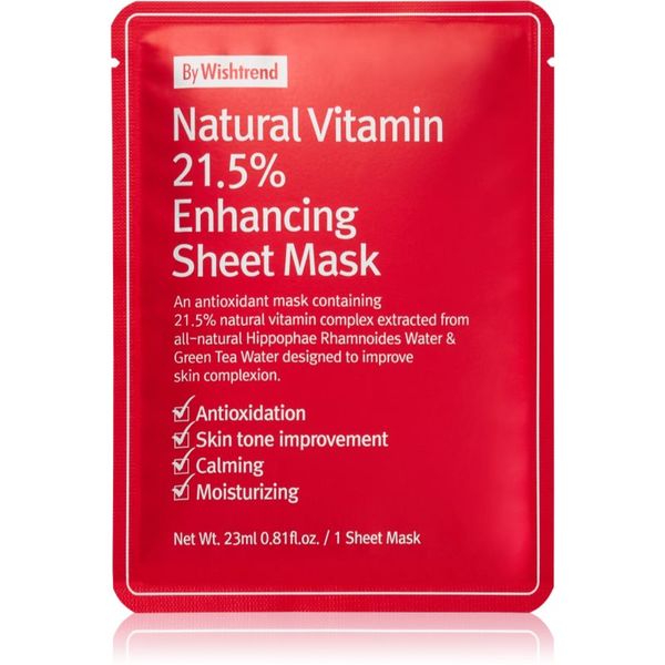 By Wishtrend By Wishtrend Natural Vitamin sheet maska za snažniju kožu 23 ml