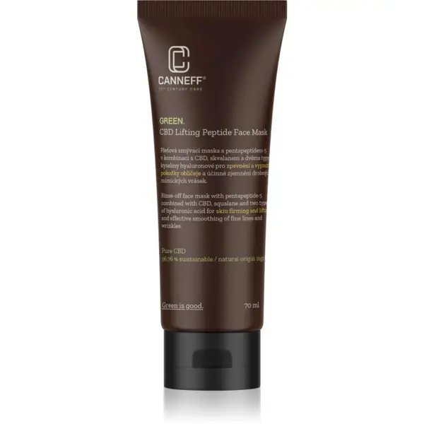 Canneff Canneff Green CBD Lifting Peptide Face Mask maska za lifting i učvršćivanje s peptidima 70 ml