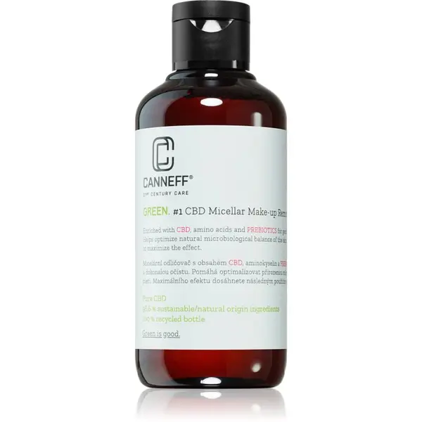 Canneff Canneff Green CBD Micellar Make-up Remover micelarna voda za čišćenje i skidanje make-upa 200 ml