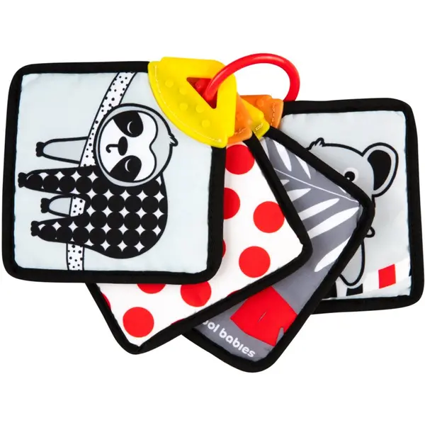 Canpol babies Canpol babies BabiesBoo Sensory Cards with Teether rotirajuća knjiga s grickalicom 1 kom