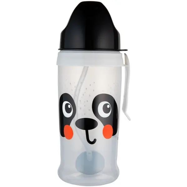 Canpol babies Canpol babies BabiesBoo Sport Cup sportska boca sa slamkom s utegom Panda 350 ml