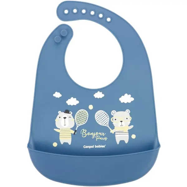 Canpol babies Canpol babies Bonjour Paris Bibs podbradnik Blue 1 kom