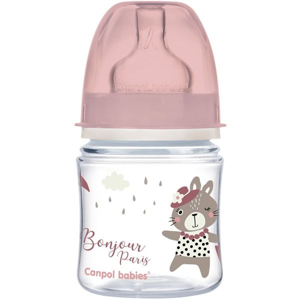 Canpol Babies Canpol babies Bonjour Paris bočica za bebe 0m+ Pink 120 ml