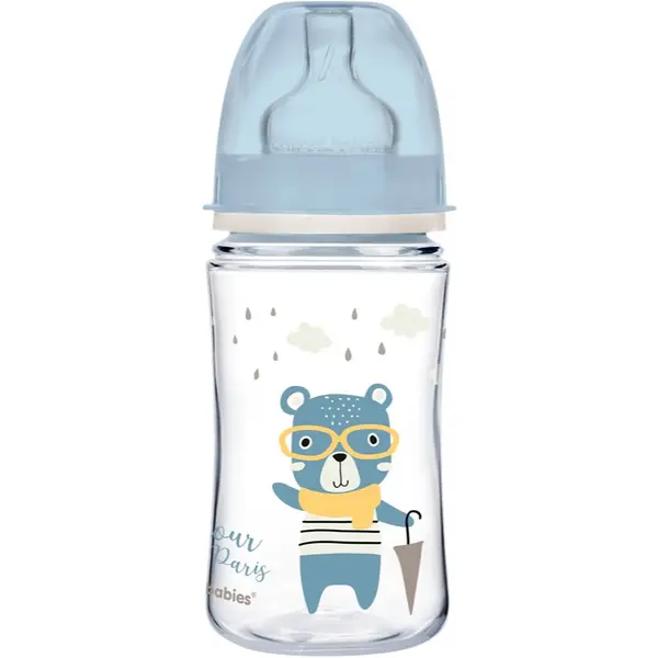 Canpol babies Canpol babies Bonjour Paris bočica za bebe 3m+ Blue 240 ml