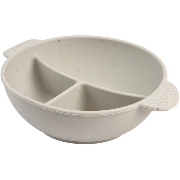 Canpol Babies Canpol babies Dots silikonska zdjelica s vakuumskim držačem Grey 360 ml