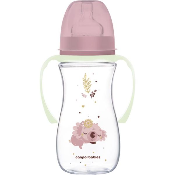 Canpol Babies Canpol babies EasyStart Sleepy Koala 300 ml bočica za bebe 12 m+ Pink 300 ml
