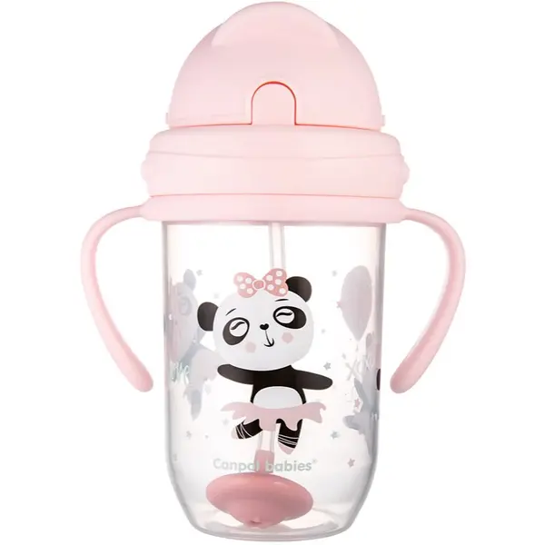 Canpol babies Canpol babies Exotic Animals Cup With Straw čašica sa slamkom 270 ml