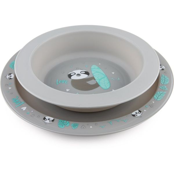 Canpol Babies Canpol babies Exotic Animals komplet pribora za jelo Grey 2 kom