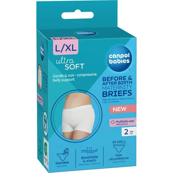 Canpol babies Canpol babies Maternity Briefs gaćice za trudnice i razdoblje nakon poroda 2 u 1 veličina L/XL 2 kom